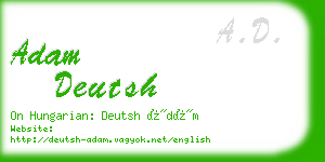adam deutsh business card